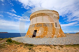 Torre de Fornells tower in Menorca at Balearic islands photo