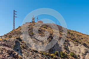 Torre de la vela blanca at Cabo de Gata-Nijar national park in Spain photo