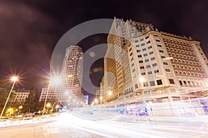 Torre de Madrid and Edificio Espana at Spain photo