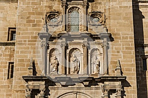 Torre de Moncorvo Castle with beautiful historic architectural details in Portugal photo