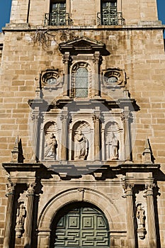 A Torre de Moncorvo Castle with beautiful historic architectural details in Portugal photo