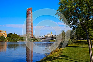 Torre de Sevilla and puente Cachorro Seville