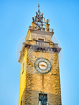 Torre dei Caduti, Monument Tower dedicated to the fallen of the Great War. Bergamo, Lombardy, Italy photo