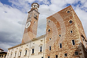Torre dei Lamberti in Verona photo