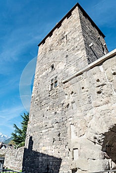 Torre dei Signori di Porta S. Orso in Aosta, Italy