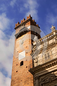 Torre del Gardello and Palazzo Maffei, Verona