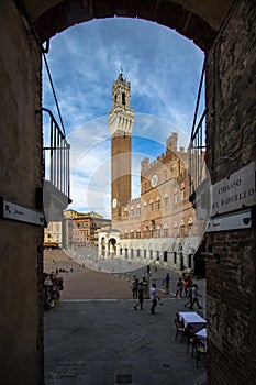 Torre del Mangia and Palazzo Pubblico, Siena Italy