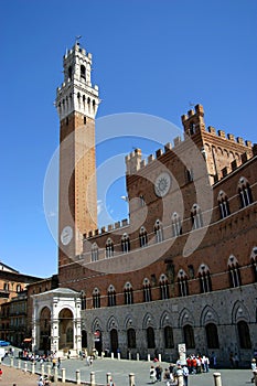 Torre del Mangia in Siena, Italy