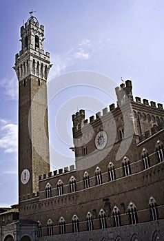 The Torre Del Mangia Sienna Italy