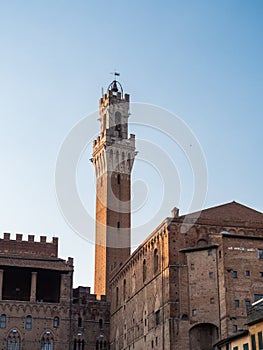 Torre del Mangia Tower in Siena, Italy