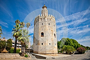 The Torre del Oro (Gold Tower), Seville, Spain