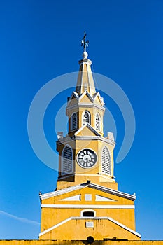 Monument Torre del Reloj in Cartagena, Colombia. photo