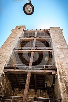 Torre dell`Elefante at Cagliari, Sardinia from below photo