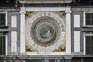 Torre dell`Orologio - Clock tower in Brescia, Italy