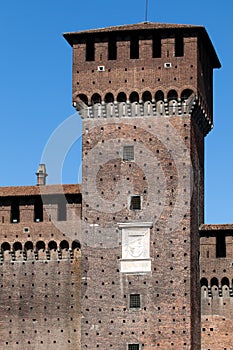 Torre di Bona di Savoia at the Castello Sforzesco in Milan, Ital photo