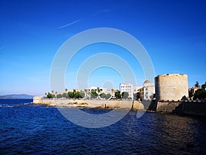 Torre di Sulis o de l`EsperÃ² Reial in Alghero old town, Sardinia