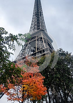 Torre Eiffel in Paris Autumn photo