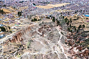 Torre Torre rock formations at Huancayo in Peru photo