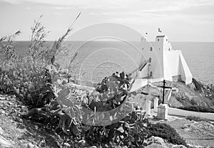 Torre Truglia from hill, Sperlonga, Italy