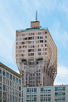 The Torre Velasca in Milan Italy photo