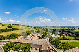 Torrechiara Castle in the Province of Parma, Emilia Romagna Italy