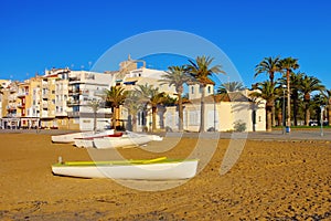Torredembarra beach near Tarragona, Costa Dorada, Catalonia