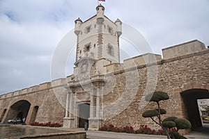 Torren de Tierra Gate in the city of Cadiz, Andalusia