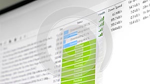 Torrent download speed - software client is downloading multiple files photo