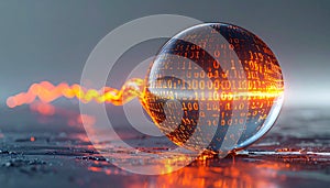 High-Speed Data Transfer into a Binary Sphere