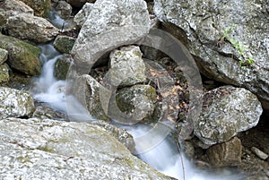 Torrential stream in stone