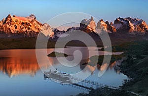 Torres del Paine National Park in Patagonia in Southern Chile