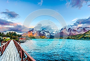 Torres del Paine,Patagonia, Chile - Southern Patagonian Ice Field, Magellanes Region of South America photo