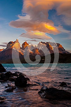 Torres del Paine Sunrise photo