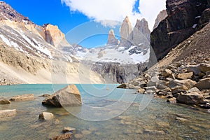 Torres del Paine view, Base Las Torres viewpoint, Chile