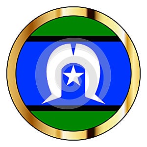 Torres Strait Islander Flag Button