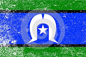 Torres Strait Islander Grunge Flag