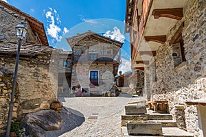 Torrette, in the Varaita Valley. Province of Cuneo, Piedmont, northern Italy.