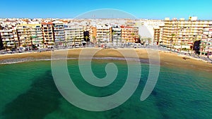 Torrevieja, Spain, Costa Blanca, sea, beaches and sky in Spain, south Alicante