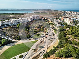 Torrevieja townscape and Aromatic Park. Spain photo