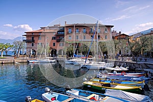 Torri del Benaco harbour on Lake Garda