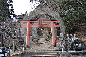 Torri Gate Near The Ancient Main Entrance to Koyasan
