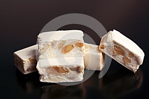 torrone on black background