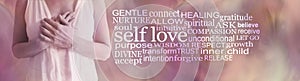 Divine Feminine Self Love word cloud photo