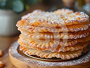 Torta de aceite is a light, crispy and flaky sweet cookie