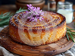 Torta de aceite is a light, crispy and flaky sweet cookie photo