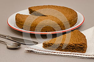 Torta di nocciole, hazelnut cake of Piedmont Italy