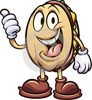 Torta Mexican sandwich cartoon character photo