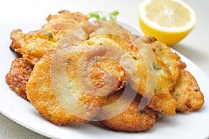 Tortas de bacalao, spanish cod cakes