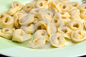 Tortellini are ring-shaped pasta or