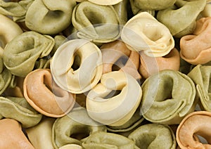 Tortellini tricolore pasta photo